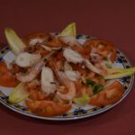 Pipirrana de pulpo con quisquillas